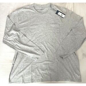 Vineyard Vines Gray Long Sleeve Crew Neck Pocket T-Shirt Size 3XL